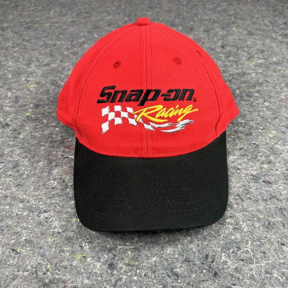 Snap-On Racing Adjustable Hat Cap Red Black Baseball Motorsports Used